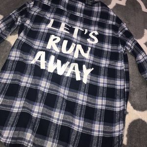 Forever 21 graphic flannel